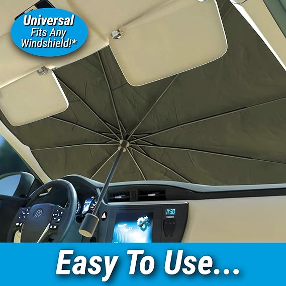 Car Windshield Sun Shade Foldable Umbrella (Premium Quality) ⭐⭐⭐⭐⭐