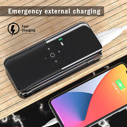 Portable Electric Air Pump + Charger + Super Torch (Multipurpose)