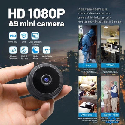 A9 Mini Wifi Camera 1080P HD + Recording and Night Vision ⭐⭐⭐⭐⭐