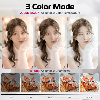 TELESIN Magnetic Selfie Ring Light – Portable Clip-On LED for Phone Photography, Vlogging & Video Calls