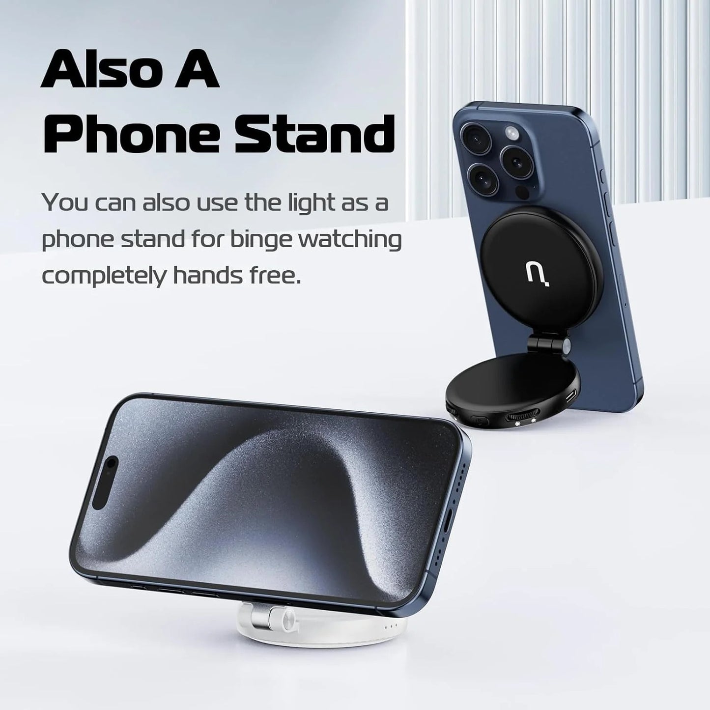 TELESIN Magnetic Selfie Ring Light – Portable Clip-On LED for Phone Photography, Vlogging & Video Calls