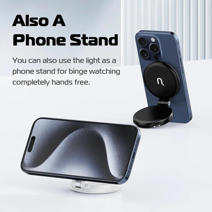 TELESIN Magnetic Selfie Ring Light – Portable Clip-On LED for Phone Photography, Vlogging & Video Calls